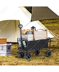 All-Terrain Folding Wagon with 5-inch Wheels & Compact Storage