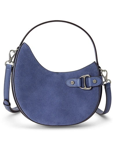 Lauren Ralph Lauren Suede Small Tasha Crossbody Bag