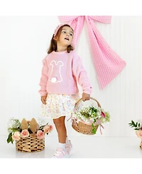 Sweet Wink Big Girls Easter Bunny Knit Sweater