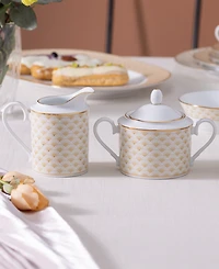 Noritake Trocadero Gold-Tone Sugar and Creamer, Set of 2