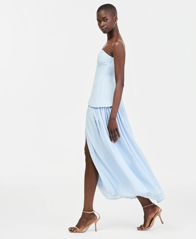 Rare Juniors' Asymmetric Sleeveless Midi Dress