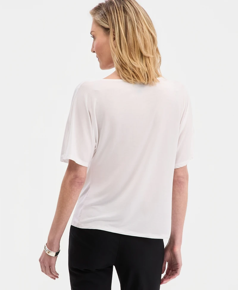 Jm Collection Women's Cowlneck Dolman-Sleeve Top, Macy's Exclusive