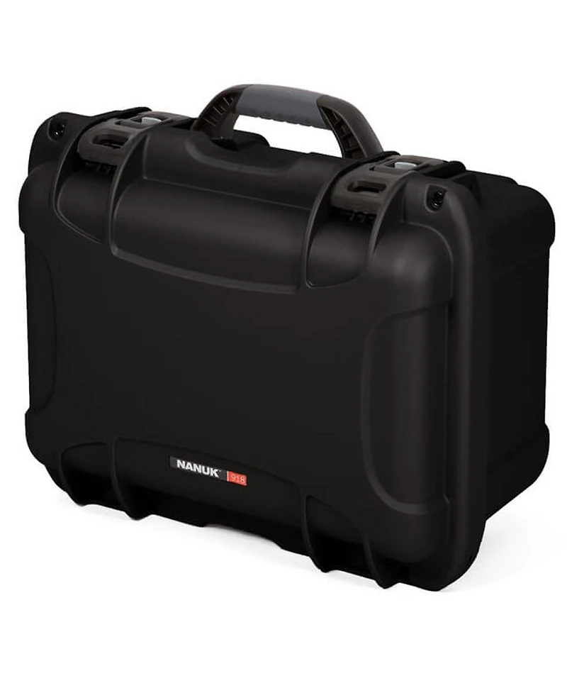 Nanuk Medium Series 918 Lightweight Nk-7 Resin Waterproof Protective Case with Foam Insert for 6 Camera Lens, Black