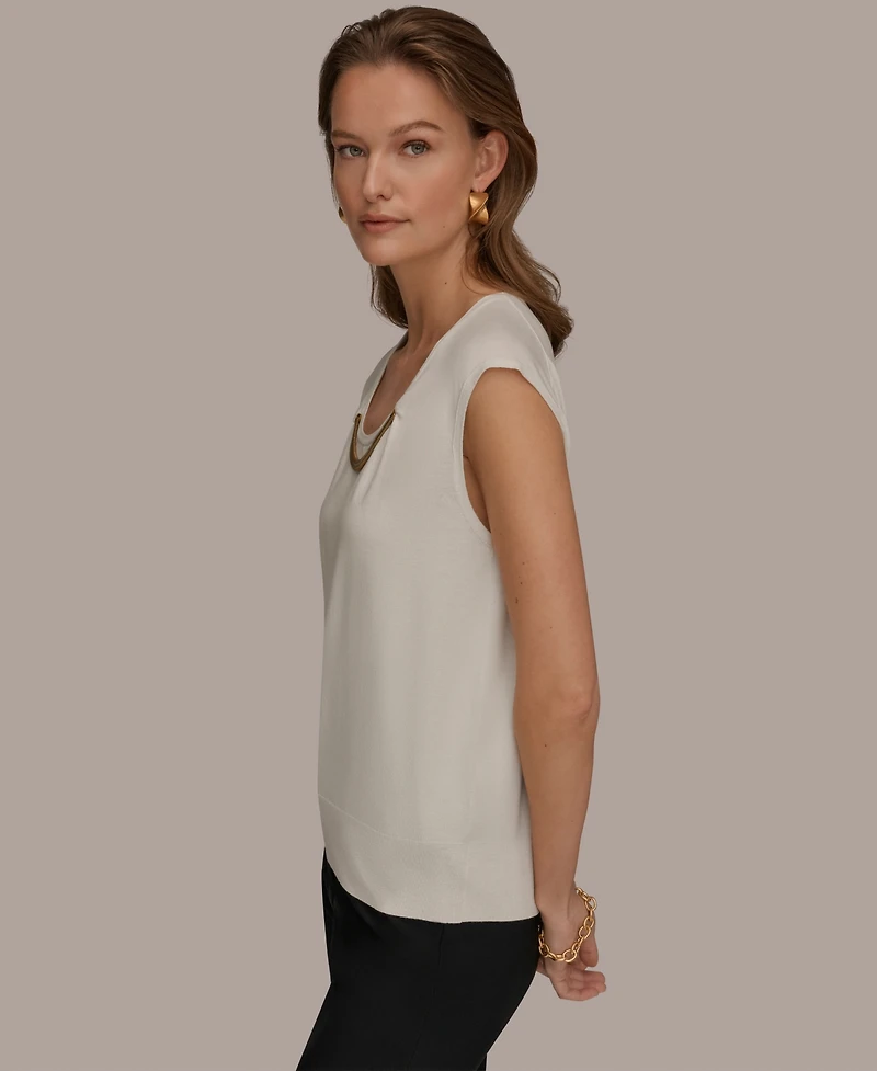 Donna Karan New York Women's Scoop Neck Top