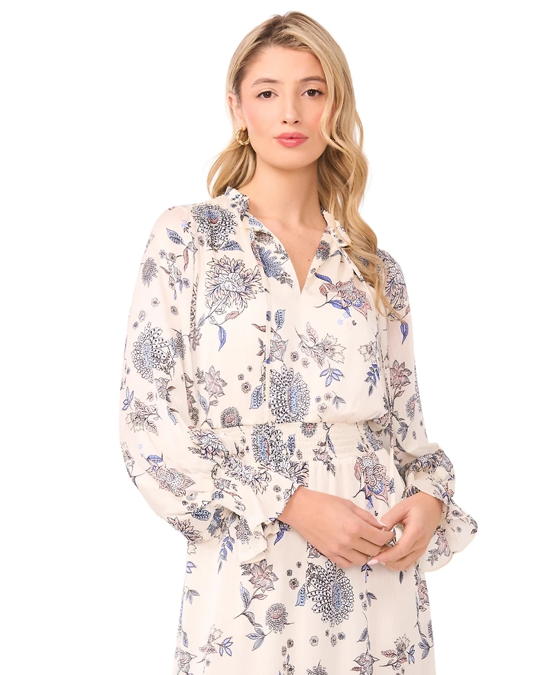 Vince Camuto Women's V-Neck Long-Sleeve Maxi Dress