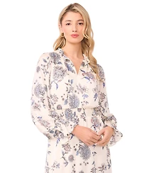 Vince Camuto Women's V-Neck Long-Sleeve Maxi Dress