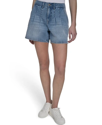 Nautica Jeans Women's Pleated Denim Shorts