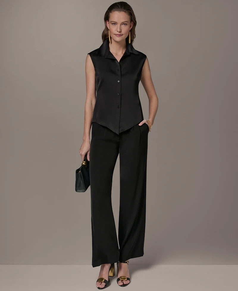 Donna Karan New York Petite Button-Front Shirt