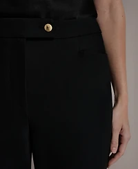 Donna Karan New York Petite Mid-Rise Boot Leg Pants