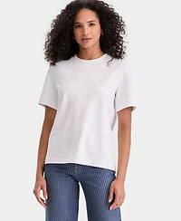 On 34th Women's Essential Crewneck Cotton Short-Sleeve T-Shirt, Macy's Exclusive