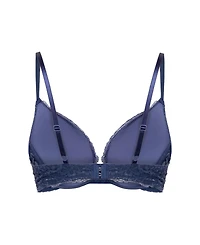 Hunkemoller Women's Marine Padded Underwired Push-Up Bra