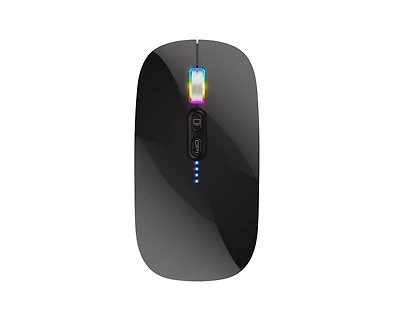 Risokeys Tri-Mode Wireless Bluetooth Mouse: Silent,1-Click Desktop,3-Speed Dpi for Office/Study