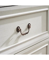 Clihome 9 Drawer Dresser Chest with Wooden Base, Wooden Rustic Rustic Chest of Drawers, Storage Dresser