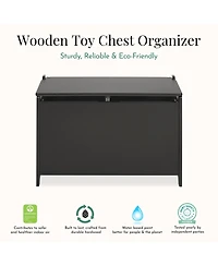 Evolur Wooden Toy Chest Organizer