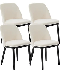 gaomon Upholstered Dining Chairs Set of Modern Kitchen with Thick Cushions, Room Chair Wood Legs for Restaurant