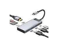 Risokeys 6-in-1 Usb-c Hub with 4K Hdmi, 100W Pd Charging & 5Gbps Usb 3.0, Ideal for MacBook, iPad Pro & Laptop Users