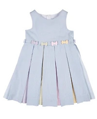 Florence Eiseman Toddler Girls Multicolor Seersucker Pleated Dress