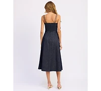 En Saison Women's Darby Bustier Neck Midi Dress