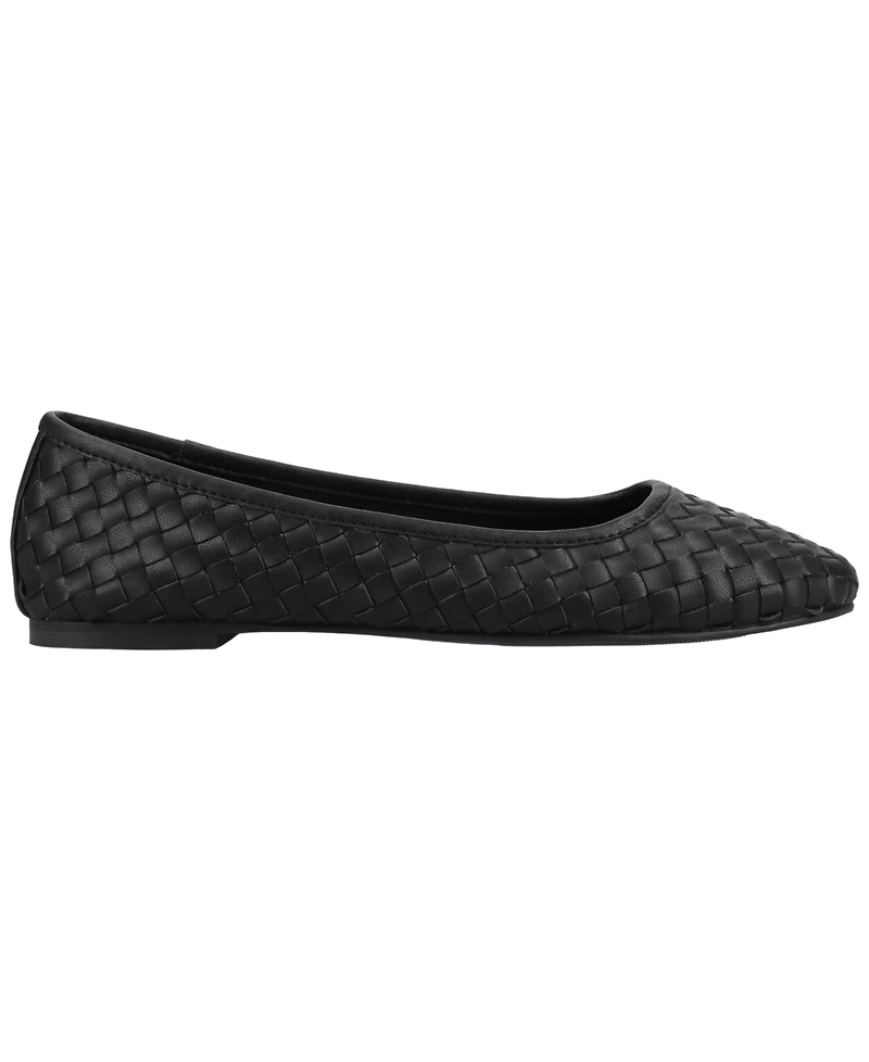 Journee Collection Women's Savannah Woven Ballet Flats