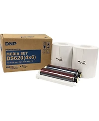 Dnp 2x 4x6" Dye Sub Media for DS620A Printer, 400 Prints Per Roll, 2 Piece