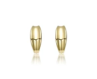 Rachel Glauber Chic Small Huggie Hoop Earrings in 14K Gold Plated