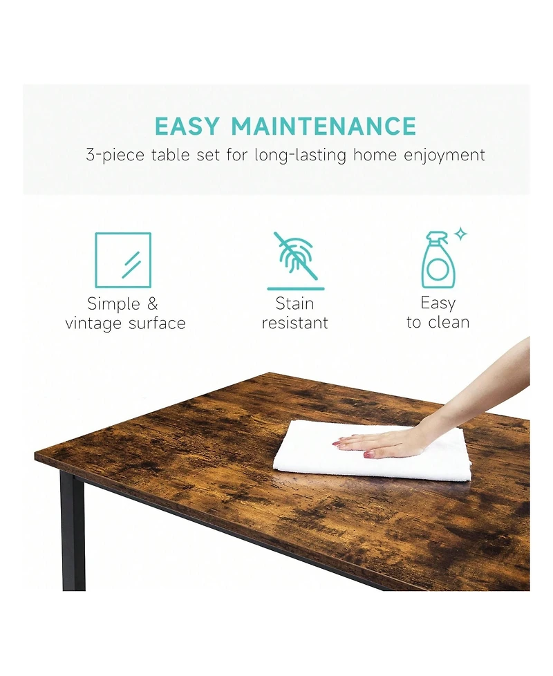 gaomon Kitchen Table Dining Table Set For 4. Kitchen Table for Dining Room, Home Office, Living Room