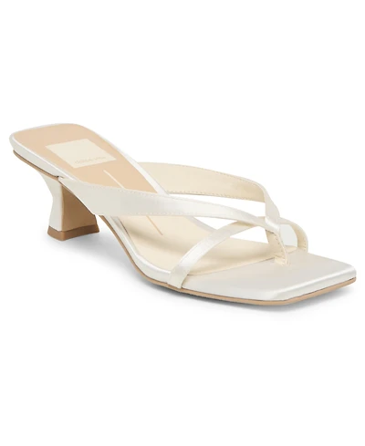 Dolce Vita Women's Brevel Thong Low Block Heel Dress Sandals