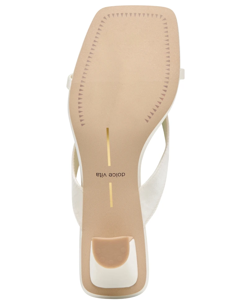 Dolce Vita Women's Brevel Thong Low Block Heel Dress Sandals