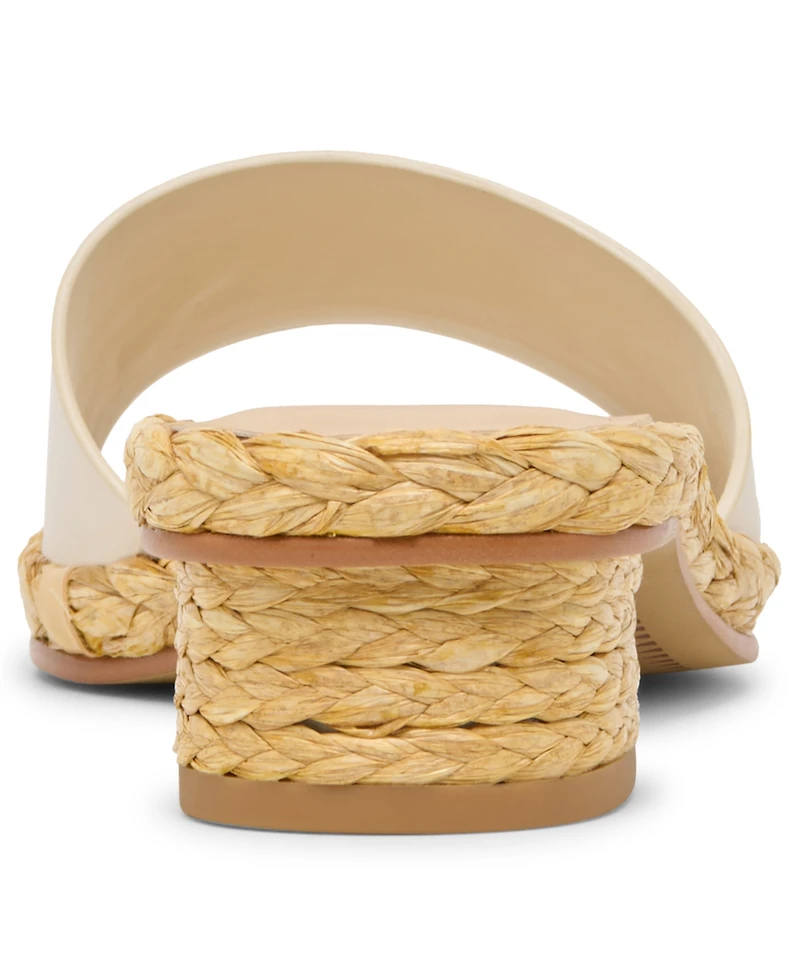 Dolce Vita Women's Dixi Slide-Low Raffia Heel Dress Sandals