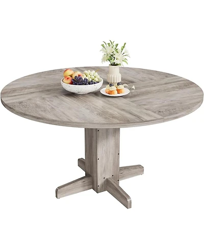 Gaomon Kitchen Table Round Dining Table for 4 Round Dinner Table Farmhouse