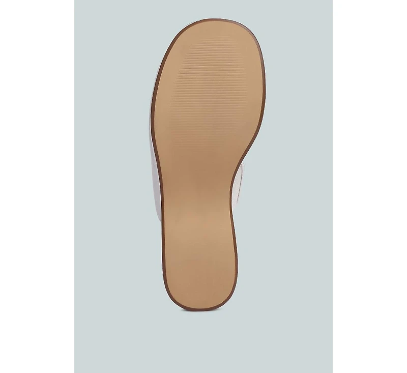 Olori Solid Platform Slip On Mules