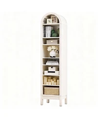 Yigii Space-Saving Tall Arched Book Shelves with Adjustable for Home