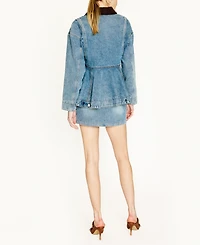 Line & Dot Women's Mottle Mini Skirt