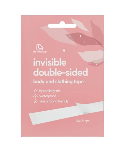 M3 Naturals Women's Invisible Double-Sided Fashion Tape | Clear Body & Clothing Tape Clothing Tape to Keep Clothes in Place| 100 Count