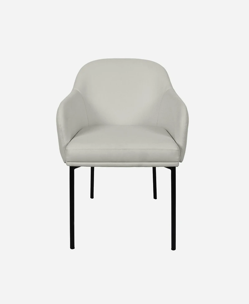 Loft Faux Leather Upholstered Dining Armchairs, Set of 2