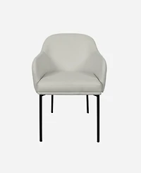 Loft Faux Leather Upholstered Dining Armchairs, Set of 2
