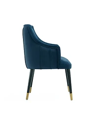 Eda 37.4" Wood Upholstered Dining Armchair