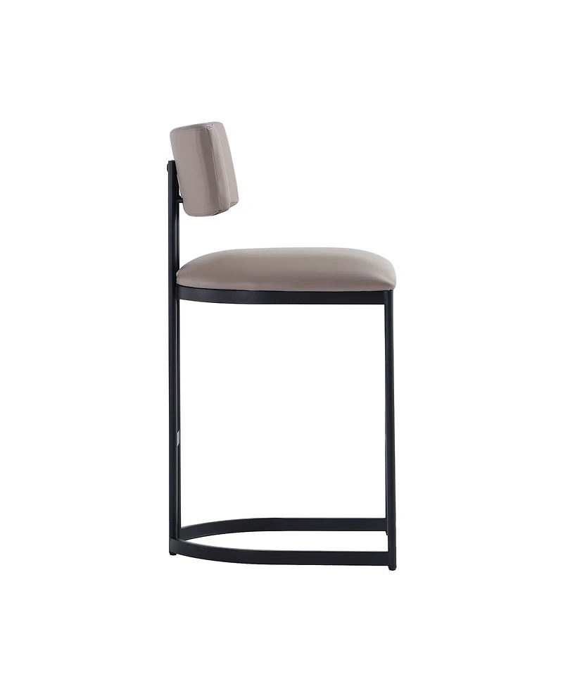 Juno 38.2" Faux Leather Upholstered Counter Stool