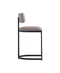 Juno 38.2" Faux Leather Upholstered Counter Stool