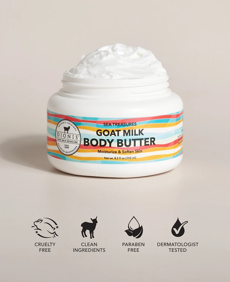 Dionis Sea Treasures Goat Milk Body Butter, 8.5 oz.