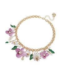 Betsey Johnson Faux Stone Betsey's Bouquet Statement Necklace