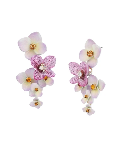 Betsey Johnson Faux Stone Betsey's Bouquet Statement Earrings