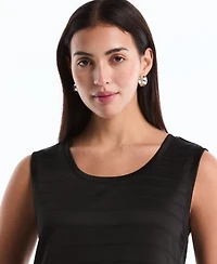 Rafaella Petite Ottoman Knit Sleeveless Top