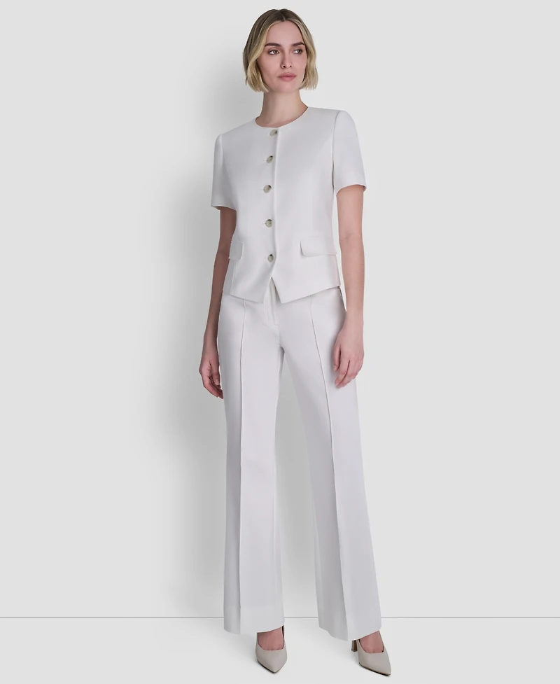 Dkny Women's Crewneck Short-Sleeve Top