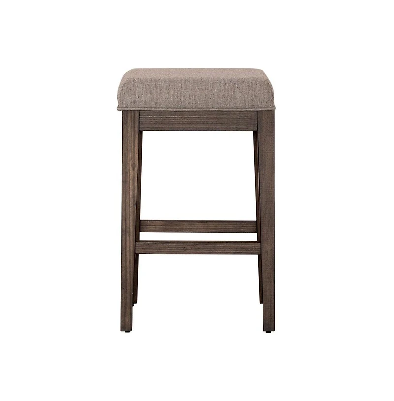 Liberty Furniture Industies, Inc Arrowcreek Upholstered Console Stool in Weathered Stone
