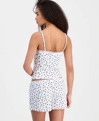 Just Polly Juniors' Lace-Trim Loungewear Camisole
