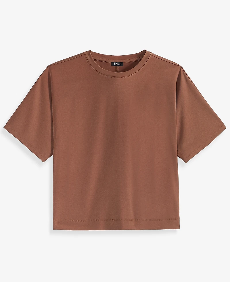 I.n.c. International Concepts Petite Boxy-Fit Crewneck T-Shirt, Macy's Exclusive