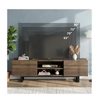 gaomon Tv Stand with Ample Storage Space, Multipurpose Media Unit