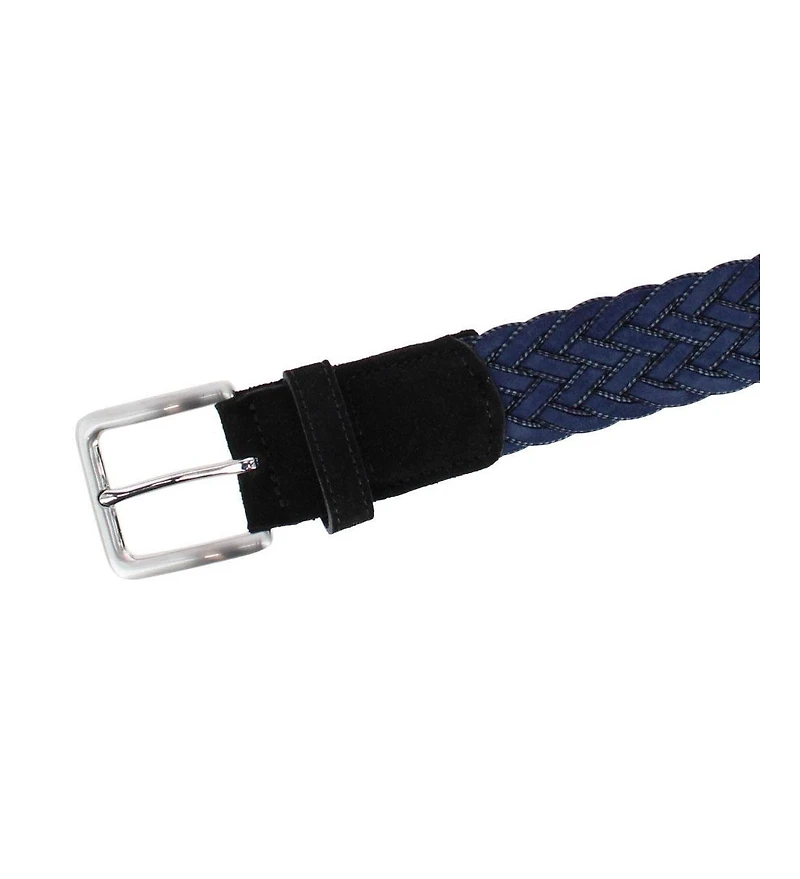 Trafalgar Men's Apollo Italian Braided Suede Versatile Belt