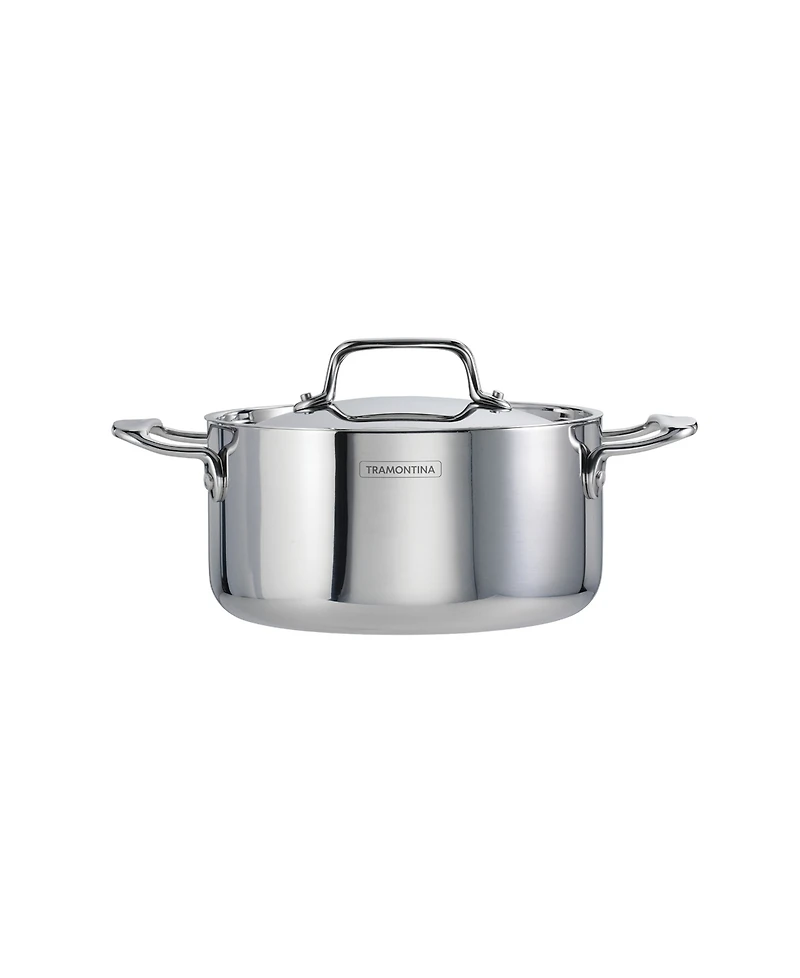 Tramontina Utsava Tri-Ply Clad Stainless Steel 3.25-Quart Covered Casserole